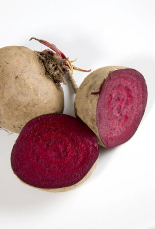 Rustic Organic Beetroot on White
