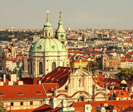Temple of St. Nicolas, Prague.の写真素材