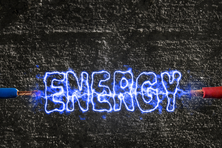 lightning generated energyの写真素材