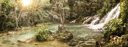 Poceta de Cristal waterfallの写真素材