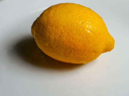 Lemon slice cut juice seed insideの写真素材