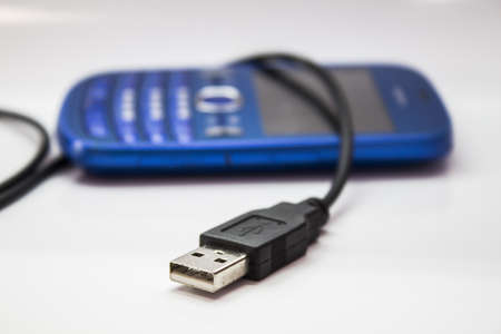 usb on mobileの写真素材