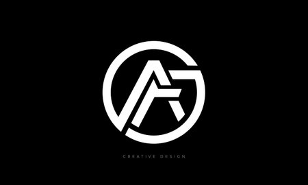 AF letter branding concept designのイラスト素材