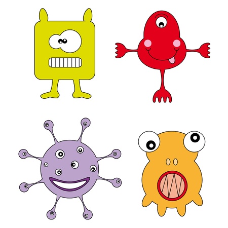 Funny monstersのイラスト素材