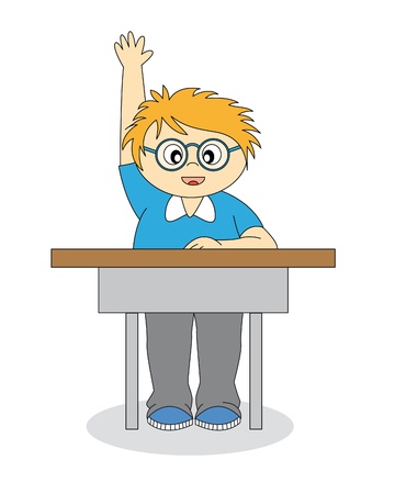 child in school. Back to school. のイラスト素材