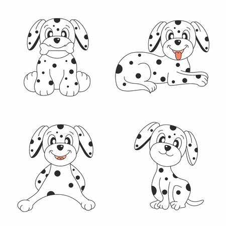 Dog design set のイラスト素材