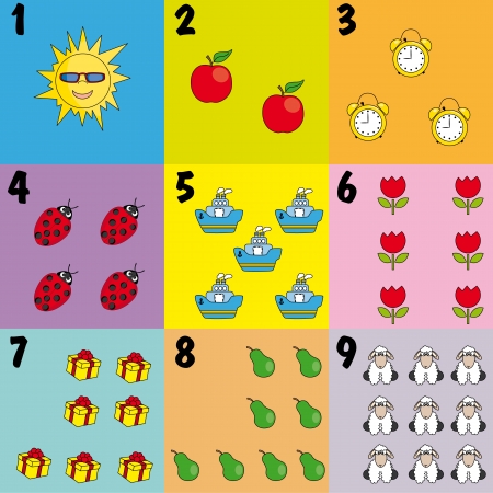 Icons children learning to readのイラスト素材