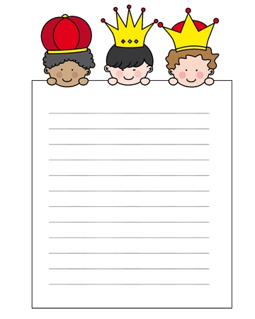 Letter to the Three Kingsのイラスト素材