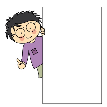 child with a framework. space for text or photoのイラスト素材