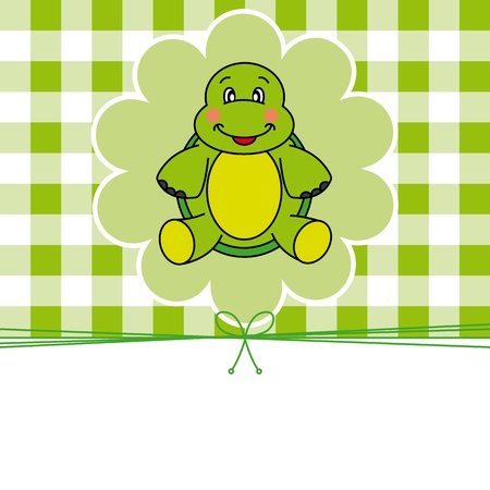 Animal card.turtleのイラスト素材