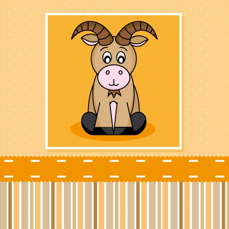 Greeting Card. ibexのイラスト素材