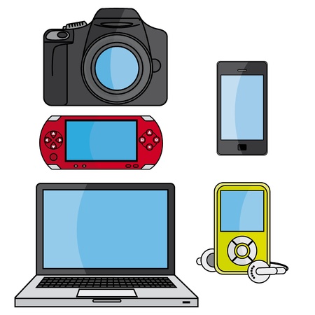 technology vector iconsのイラスト素材