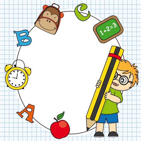 Education and school icon set  Space for text or photoのイラスト素材
