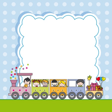 Train with children  framework のイラスト素材