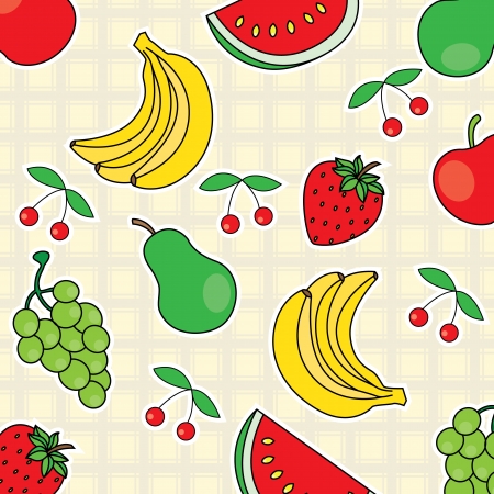 fruits background のイラスト素材