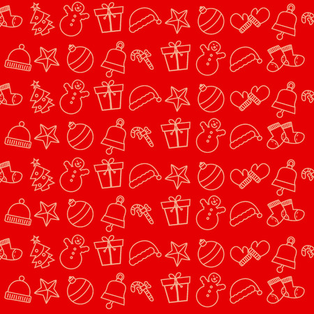 Christmas background   With Christmas itemsのイラスト素材