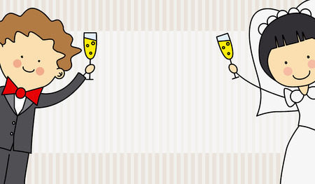 Wedding invitationのイラスト素材