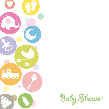 Baby birth cardのイラスト素材