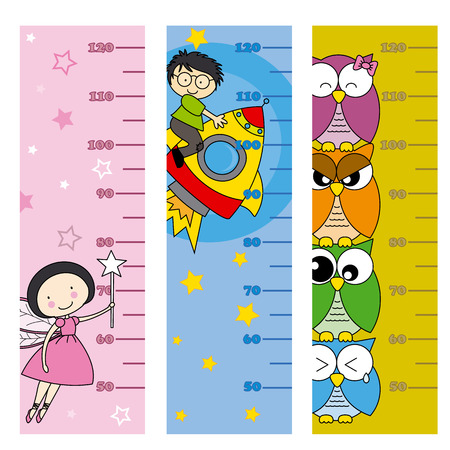 children height meterのイラスト素材