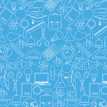 Background school icons のイラスト素材