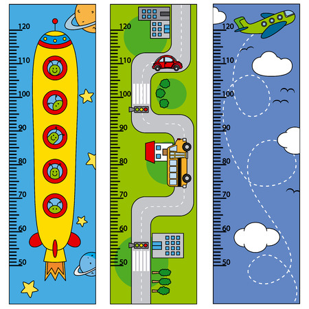Bumper children meter wallのイラスト素材