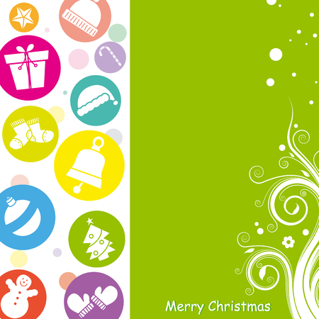Christmas card. Space for text or photoのイラスト素材