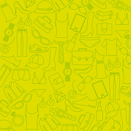 background clothing and accessoriesのイラスト素材