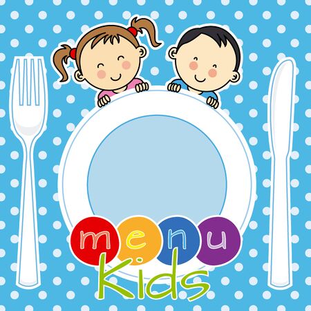 kids menuのイラスト素材