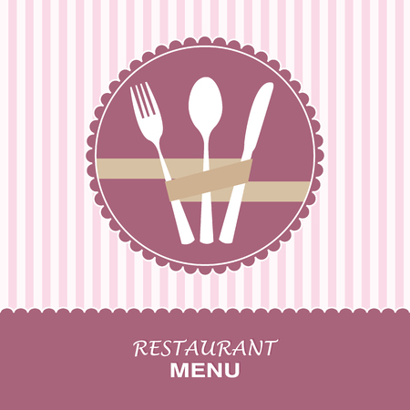 restaurant menu cardのイラスト素材
