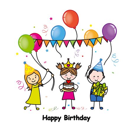 birthday cardのイラスト素材