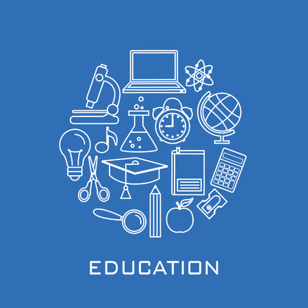 education iconsのイラスト素材