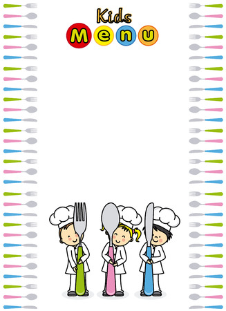 kids menuのイラスト素材