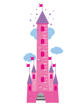 meter wall. Princesses Castle.のイラスト素材