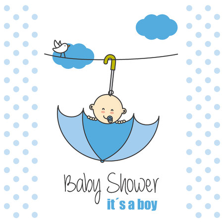 baby shower. It?'sa boyのイラスト素材