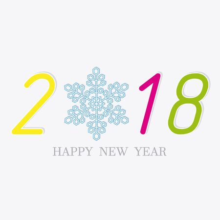 2018. Happy New Yearのイラスト素材