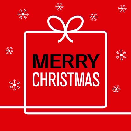 Abstract Merry Christmas card designのイラスト素材