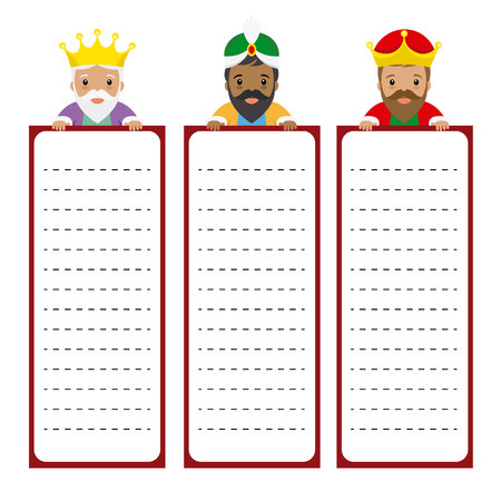 Letter to the three kings of orient. Space for textのイラスト素材