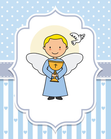 Angel with a chalice in the handsのイラスト素材