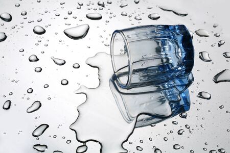 The overturned wine-glassの写真素材