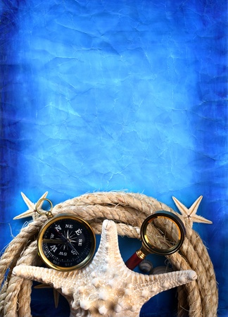 Vintage marine backgroundの写真素材