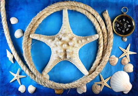 Vintage marine backgroundの写真素材