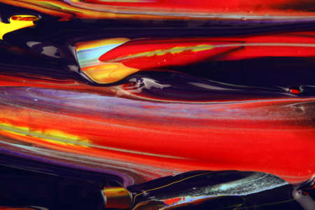 Oil paint of the artist on a palette