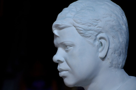 A Statue was placed at Kumartuli, Kolkataの写真素材