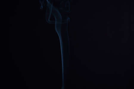 White smoke in black background.の写真素材