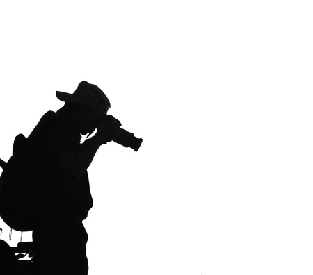 A cameraman captured a moment.の写真素材