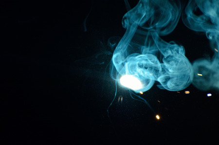 Fireworks crack in a night
