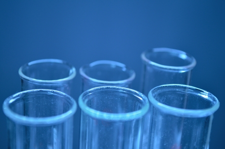 Test tubes closeupの写真素材