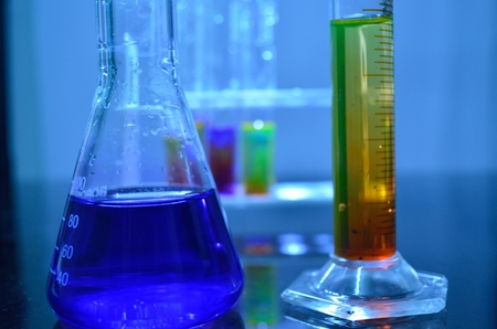 Test tube in test tube holder