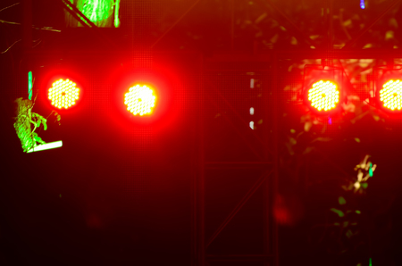 Beam of blue light on black . Applied to a searchlight torch.の写真素材