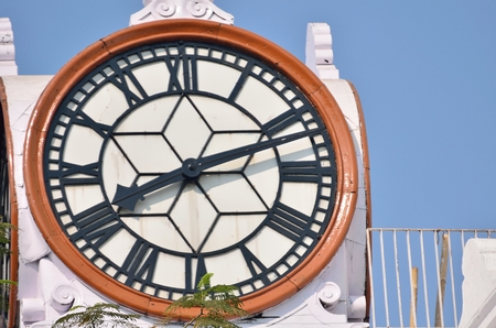Wall clock on government building